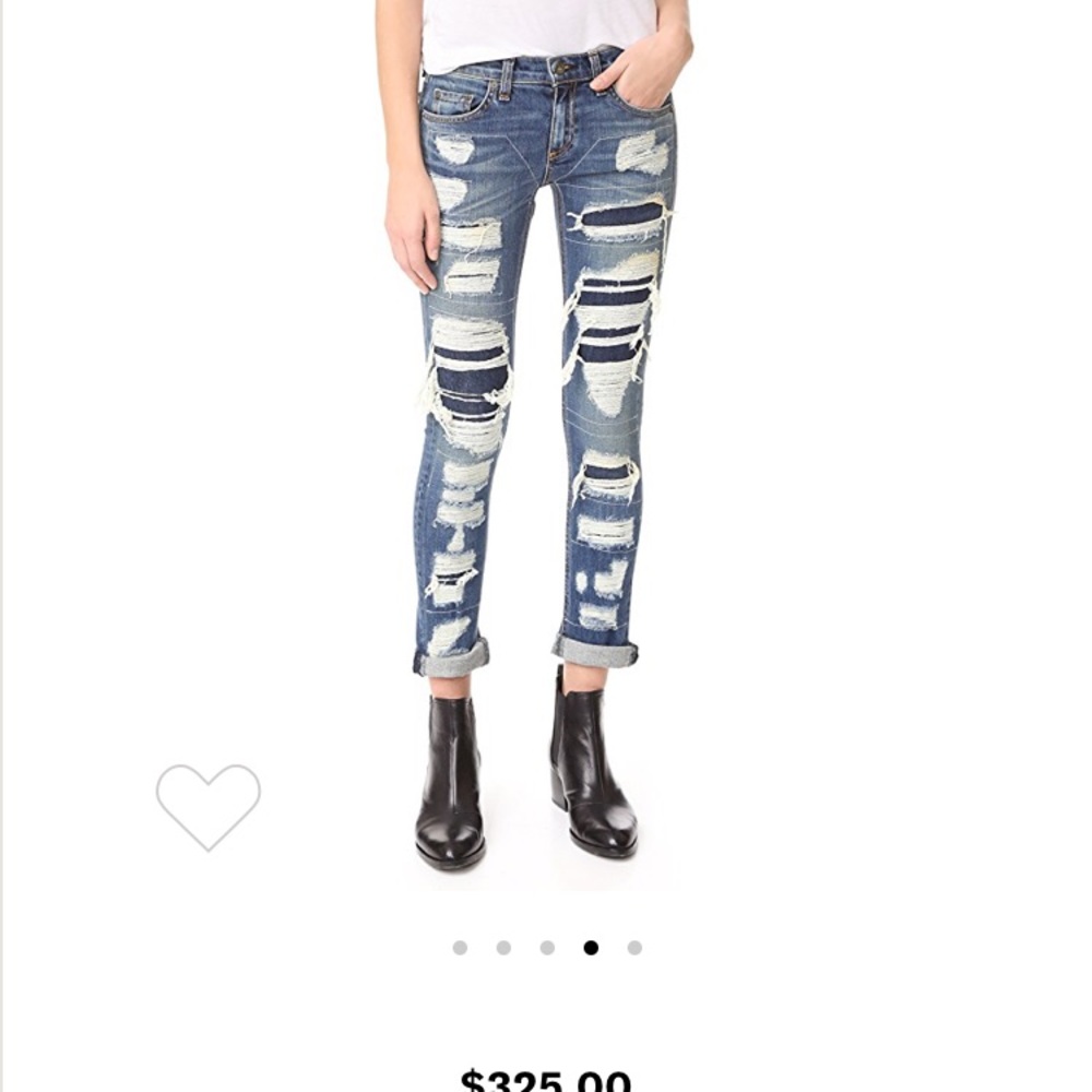 Rag & Bone Distressed denim jeans